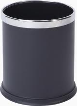 10 Litre Plastic Singe layer stainless Steel Round Dustbin